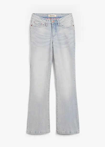 Bootcut-jeans Mid Waist, Stretch