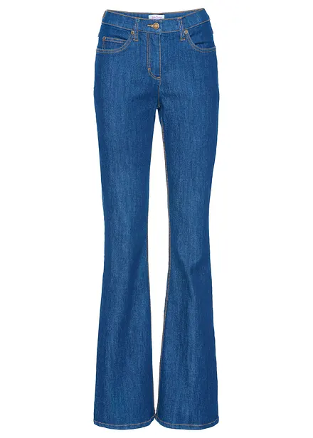 Bootcut-jeans Mid Waist, Stretch