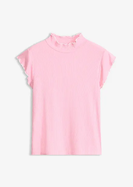 Ribbet topp i viskosemiks