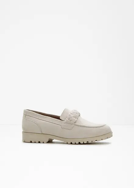 Chunky loafers med flettede detaljer