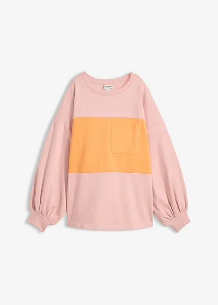 Oversized sweatshirt i 100% &oslash;kologisk bomull