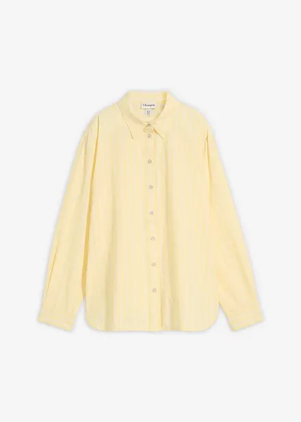 Stripete skjorte i 100% &oslash;kologisk bomull