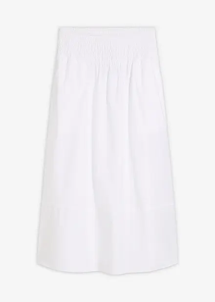 Midiskj&oslash;rt i 100% bomull