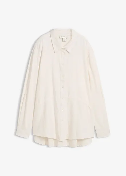 Oversized bluse i linmiks