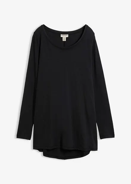 Langermet topp i 100% bomull