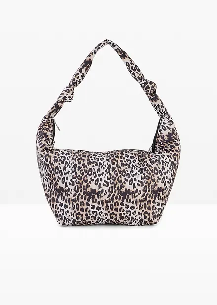 Leopardm&oslash;nstret skulderveske