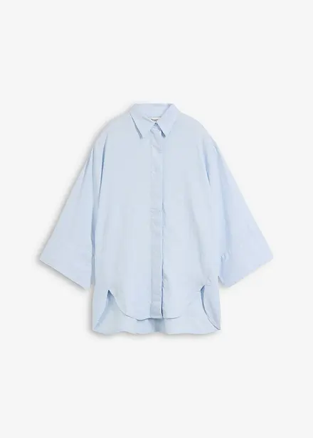 Skjorte i kj&oslash;lende linmiks