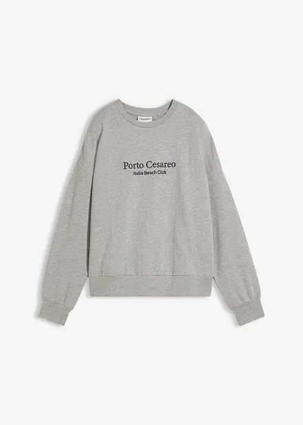 Oversized sweatshirt med broderi