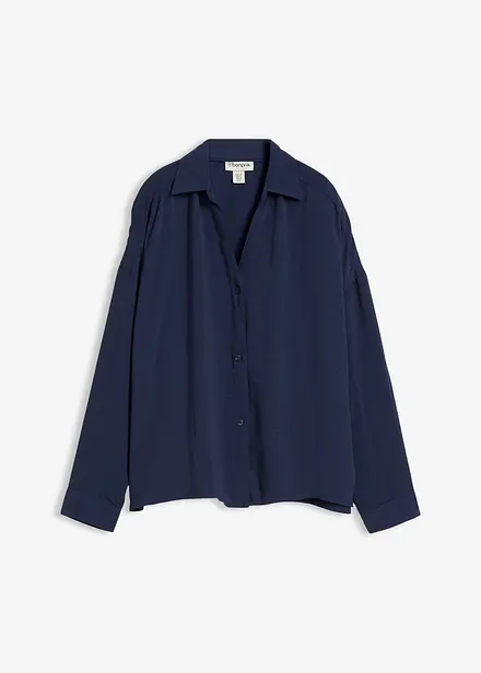 Bluse i lett krepp