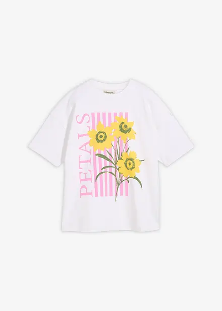Oversized topp i 100% &oslash;kologisk bomull