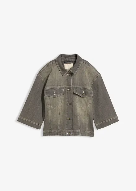 Jeansjakke, 3/4-lange ermer