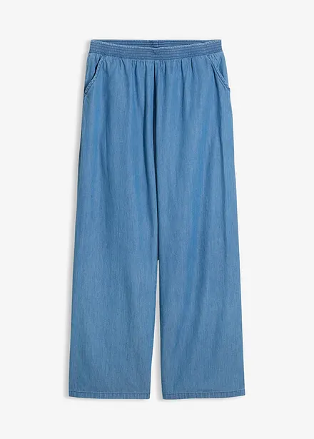 Wide Leg-jeans Mid Waist av 100% &oslash;kologisk bomull