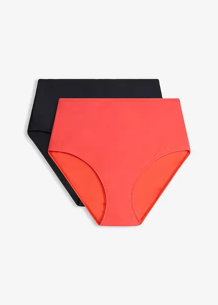 High Waist-bikinitruse (2-pack)