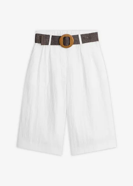 Bermudashorts i myk viskosemiks