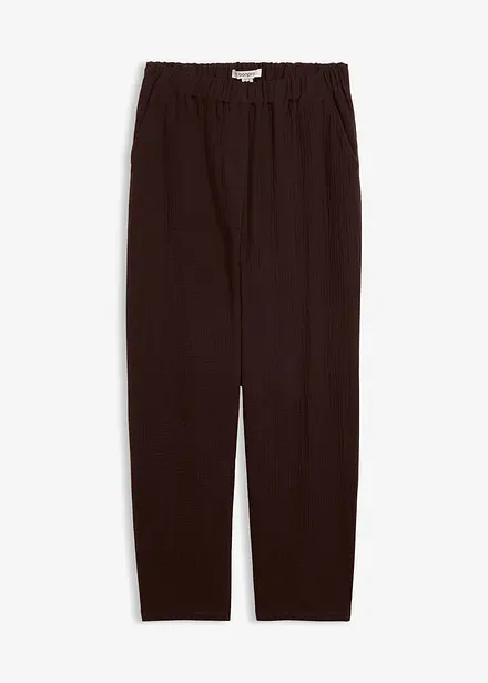 Barrel bukse i 100% bomullsmusselin