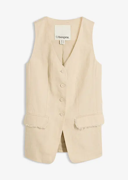 Dressvest i 100% lin