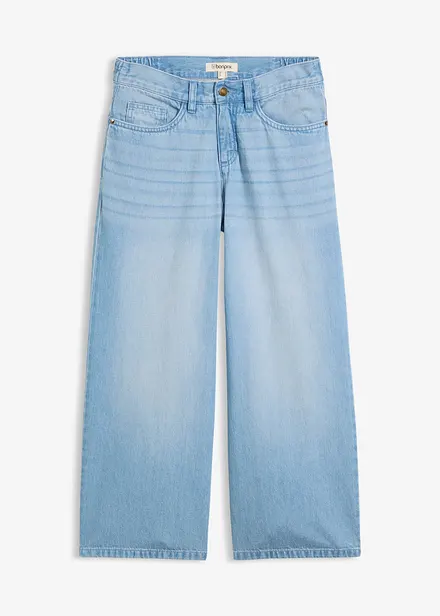 Wide Leg-jeans Mid Waist, komfortlinning