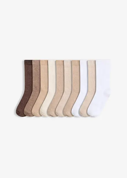 Sokker med &oslash;kologisk bomull (10-pack)