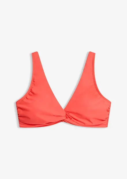 Bustier-bikinioverdel med twistdetalj