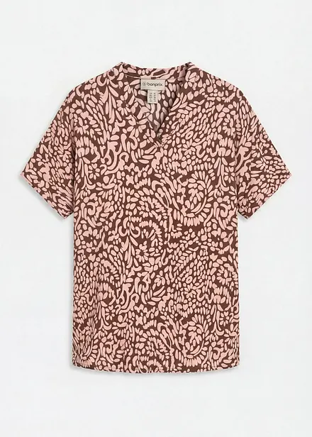 Bluse i viskose med pent fall