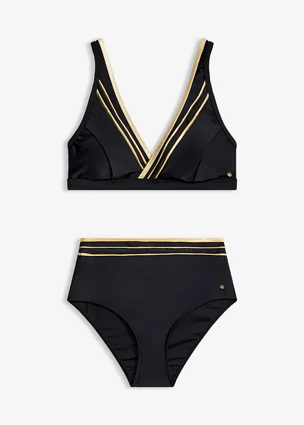 Bustier-bikini i omslagsmodell (2-delt sett)