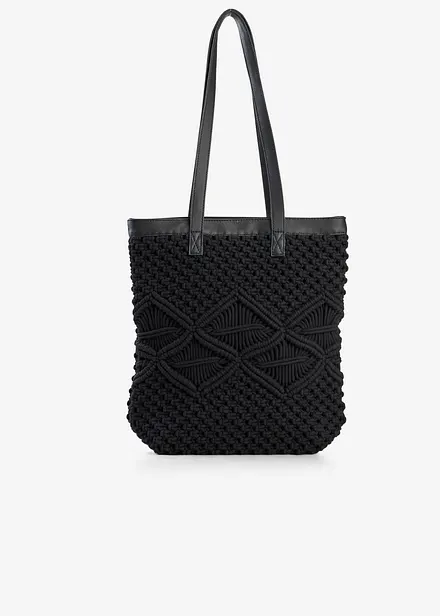 Shoppingveske i makram&eacute;stil