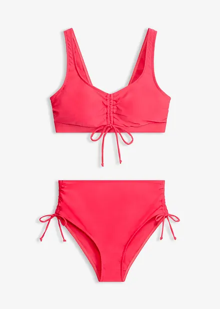 Bustier-bikini med knyteb&aring;nd (2-delt sett)