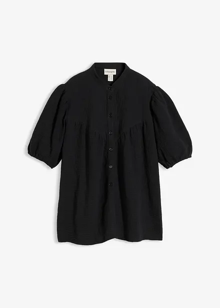 Kortermet musselinbluse