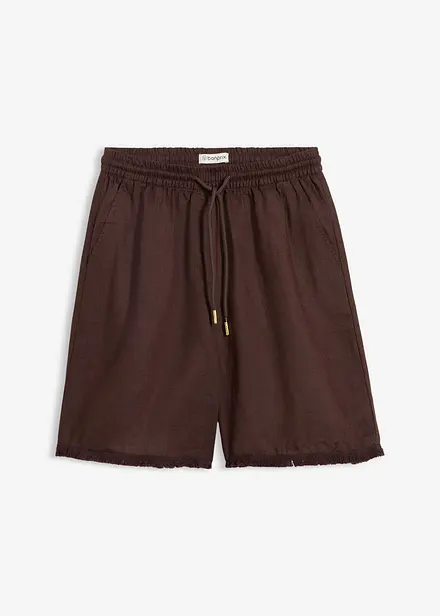 Bermudashorts i 100% lin