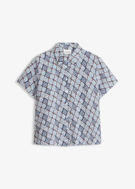 Kortermet bluse med viskose