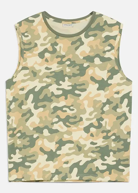 Singlet i 100% &oslash;kologisk bomull, Loose fit