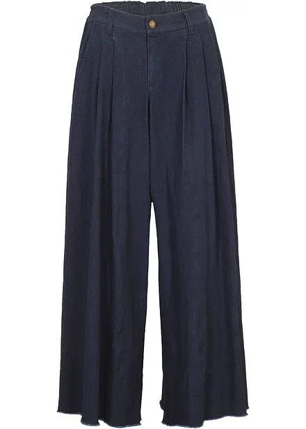 Vidt jeans-bukseskj&oslash;rt, komfortlinning