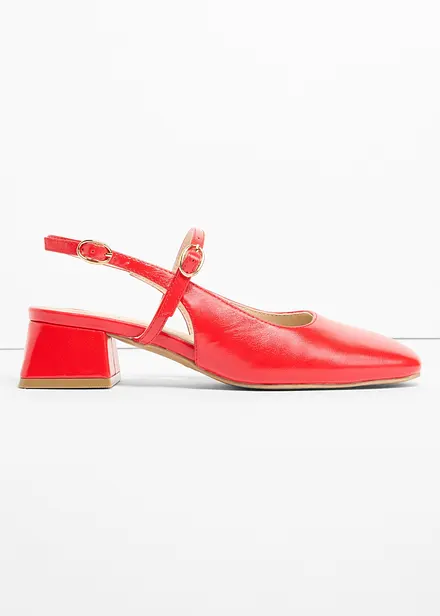 Slingbacks med remmer