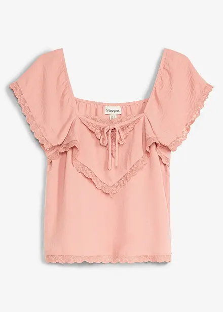 Bluse i lett krepp