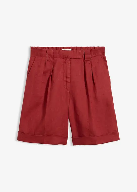 Bermudashorts i 100% lin