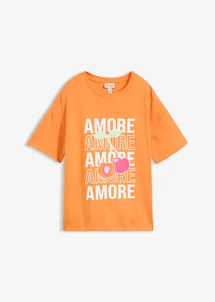 Oversized topp i 100% &oslash;kologisk bomull