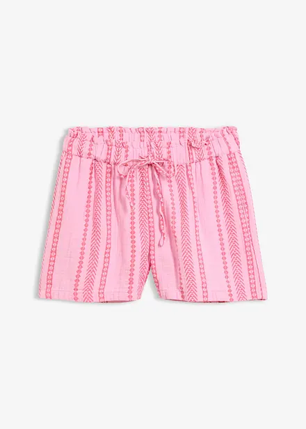Shorts i luftig musselin