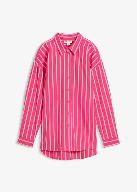 Oversized skjorte i 100% bomull