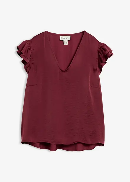 Bluse med volanger