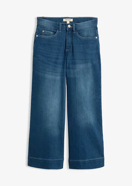 7/8-culotte i ultrasoft denim
