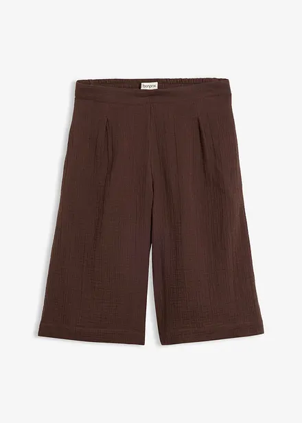 Pull on-bermudashorts i 100% bomull