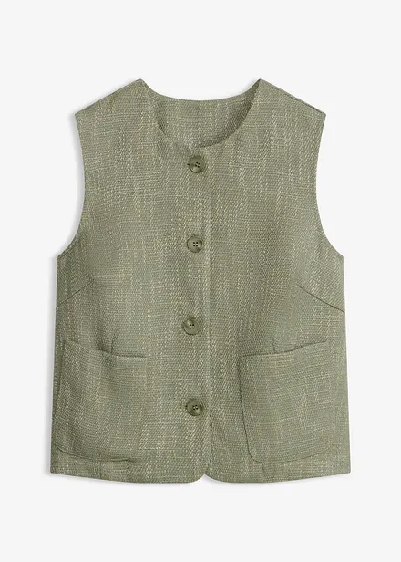 Vest med rund hals