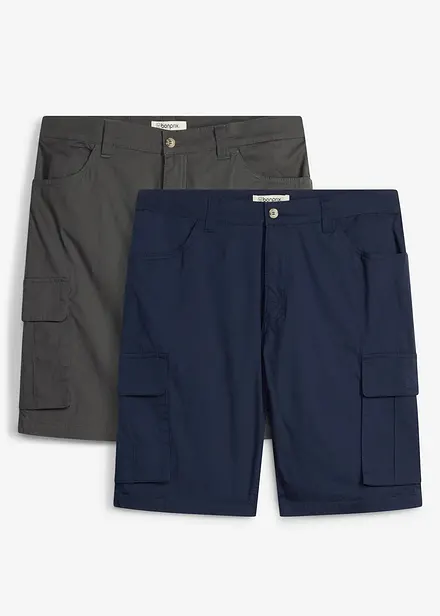 Cargo-bermudashorts (2-pack)