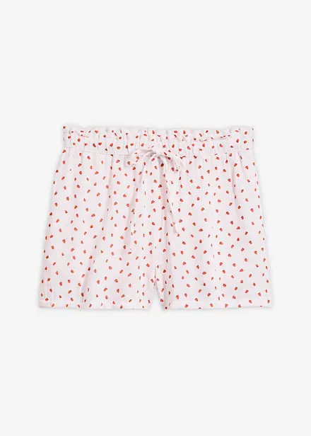 Pull on-shorts i luftig musselin