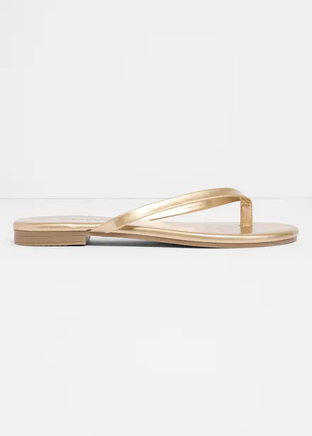 T&aring;sandaler i metallic-look
