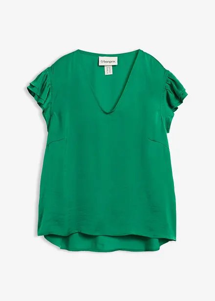 Bluse med volanger