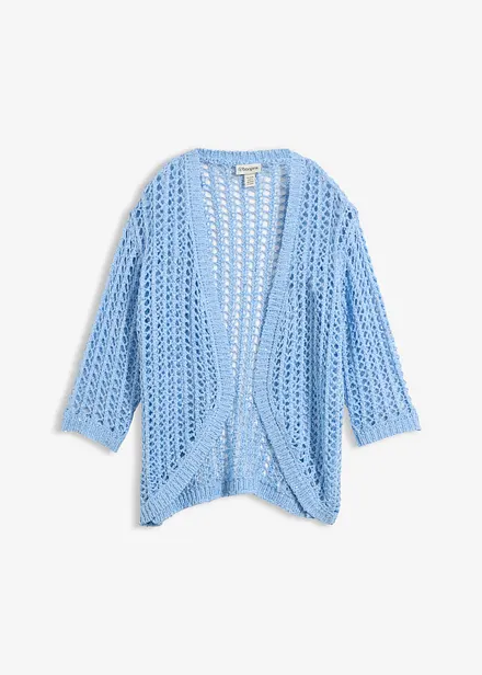 Cardigan med hullm&oslash;nster og paljetter