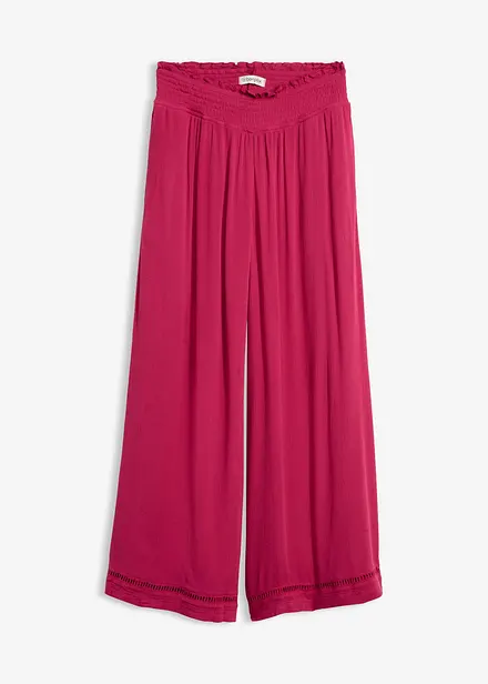 Culotte i strukturert viskose