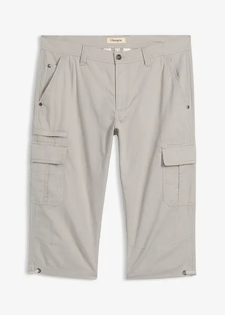 Regular Fit-cargo-bermudashorts i 100% bomull, lang