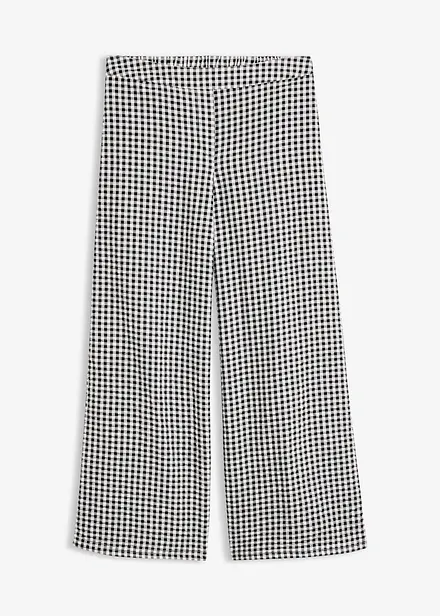 Slip on-bukse av 100% bomullskrepp